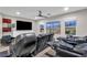 Enjoy movie nights in the theatre room with comfortable seating and a large screen at 1486 Neyland Dr, Henderson, NV 89012