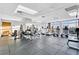 On-site fitness center complete with weight machines, treadmills, and views of the city at 150 Las Vegas Blvd # 1711, Las Vegas, NV 89101
