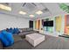 Comfortable lounge area with TV, sofa and city views at 150 Las Vegas Blvd # 1711, Las Vegas, NV 89101