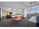 Bright and airy lounge featuring communal workspace, TV and city views at 150 Las Vegas Blvd # 1711, Las Vegas, NV 89101