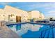 Rooftop pool and hot tub with lounge chairs offer a luxurious space to relax and enjoy the view at 150 Las Vegas Blvd # 1711, Las Vegas, NV 89101