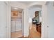 The laundry area is located near the living room with easy access at 1552 Wild Willey Way, Henderson, NV 89002
