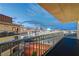 Enjoy the city skyline from this apartment's balcony with sleek black tile and modern railings at 205 E Harmon Ave # 1010, Las Vegas, NV 89169
