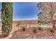 Well-maintained backyard with desert landscaping and beautiful mountain views at 21 Via Mantova # 3, Henderson, NV 89011