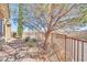 Backyard with trees and desert landscaping at 21 Via Mantova # 3, Henderson, NV 89011