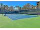 Outdoor community tennis court ready for action at 21 Via Mantova # 3, Henderson, NV 89011