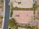 Aerial view of home featuring landscaping, tile roof and neighborhood at 26 Moraine Dr, Henderson, NV 89052