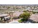 Beautiful aerial view of home, showcasing desert landscaping, and quiet neighborhood at 2971 Fort Matanzas Ter, Henderson, NV 89052