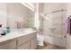 Bathroom featuring a shower/tub combination and a sink with ample counter space at 2971 Fort Matanzas Ter, Henderson, NV 89052