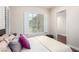 Bedroom featuring hardwood floors, big window, shutter and neutral colors at 2971 Fort Matanzas Ter, Henderson, NV 89052