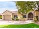 Charming single-story home with landscaped front yard, brick walkway, and a covered entry at 2971 Fort Matanzas Ter, Henderson, NV 89052