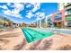 Beautiful swimming pool area with lounge chairs for relaxing and soaking up the sun at 353 E Bonneville Ave # 125, Las Vegas, NV 89101