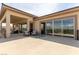 Gorgeous balcony with mountain views, patio furniture and elegant sliding glass doors at 386 Cactus River Ct, Henderson, NV 89052