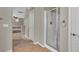 Hall bathroom showcasing a shower with glass door and neutral paint at 3925 Kettle Falls Ave, North Las Vegas, NV 89085