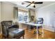 Bright office with hardwood floors, natural light, and neutral colors at 4795 W Maulding Ave, Las Vegas, NV 89139