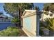 Entrance to the community with desert landscaping and trees at 5330 E Charleston Blvd # 116, Las Vegas, NV 89142