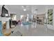 Spacious living room featuring a fireplace and tile floors at 5332 Desert Blossom Rd, Las Vegas, NV 89107