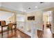 Upstairs hallway with hardwood floors leading to a bedroom and a study area at 8988 Dusseldorf Way, Las Vegas, NV 89147