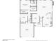 Detailed floor plan of the home showing the layout of rooms, dimensions, and key features at 1019 Amber Gate St, Henderson, NV 89002