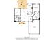 Detailed floor plan of a 1300 sqft home featuring 3 bedrooms, 2 bathrooms, and attached garage at 10813 Black Ledge Ave, Las Vegas, NV 89134