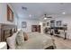 Spacious bedroom offering work space with modern desk setup and art at 122 Cabaletta Ln, Henderson, NV 89015