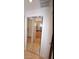 Mirrored closet doors reflecting bedroom and bathroom at 220 Flamingo Rd # 210, Las Vegas, NV 89169