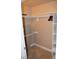 Walk-in closet with ample built-in shelving and hanging space at 220 Flamingo Rd # 210, Las Vegas, NV 89169