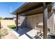 Backyard patio with a covered area perfect for outdoor entertaining at 221 Mountain Cedar Ct, North Las Vegas, NV 89031