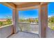 Outdoor balcony with iron railing, offering views of the neighborhood at 2528 Flodden St, Henderson, NV 89044