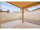 Backyard featuring gravel landscaping, a patio cover, and a concrete patio at 2793 Sandyfalls Way, Las Vegas, NV 89142