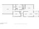Main level floor plan featuring an open kitchen, dining room, living room, and screened patio at 2793 Sandyfalls Way, Las Vegas, NV 89142