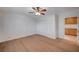 Light and airy bedroom with updated floors, built-in cabinets and a spacious closet at 2916 W Oakey Blvd, Las Vegas, NV 89102