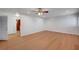 Large living room with wood-look flooring and modern, neutral paint at 2916 W Oakey Blvd, Las Vegas, NV 89102