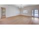 Empty living room featuring hardwood floors and french doors at 2916 W Oakey Blvd, Las Vegas, NV 89102
