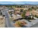 Aerial real estate view highlighting house location, yard size and nearby golf course at 3140 Unicorn Ave, Pahrump, NV 89048