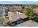 The overhead photo presents the house, landscaping, and overall property layout at 3140 Unicorn Ave, Pahrump, NV 89048