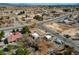 Panoramic aerial view showing a home in a large, developing suburban neighborhood at 3140 Unicorn Ave, Pahrump, NV 89048