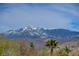 Picturesque view of snow-capped mountains from the property at 3140 Unicorn Ave, Pahrump, NV 89048