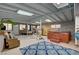 Spacious sun room with skylights, tile flooring, fireplace and hot tub at 3140 Unicorn Ave, Pahrump, NV 89048