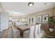 Open-concept dining room adjacent to kitchen at 3600 E Bridger St, Pahrump, NV 89061