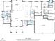 Floor plan of the home showing the layout of the rooms and measurements at 3600 E Bridger St, Pahrump, NV 89061