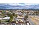 This aerial view showcases the property's location within a vibrant Las Vegas neighborhood with mountain views at 4300 Thom Blvd, Las Vegas, NV 89130