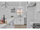 Bright and airy kitchen featuring an island and modern appliances at 4500 Charles Ronald Ave, Las Vegas, NV 89121