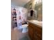 Bathroom showcasing a maritime theme and featuring a stylish sink and vanity at 5206 Mandalay Springs Dr # 204, Las Vegas, NV 89120