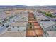 See the layout of backyards and neighborhood in this aerial view, some with landscaping started at 5748 Avondale Rise Way, Las Vegas, NV 89141