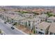 Aerial view of the neighborhood showcasing well-maintained homes and community feel at 5748 Avondale Rise Way, Las Vegas, NV 89141