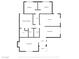 Detailed floorplan of a home showcasing the layout of the living room, bedrooms, kitchen, and dining area at 6782 Bonillo Dr, Las Vegas, NV 89103