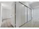 Hallway view of closet with sliding doors at 6782 Bonillo Dr, Las Vegas, NV 89103