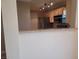 Eat-in kitchen featuring granite counters, stainless steel appliances, and track lighting at 8101 W Flamingo Rd # 2040, Las Vegas, NV 89147
