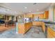 Bright kitchen features stainless appliances, generous countertops and a functional island at 8506 River Ridge Dr, Las Vegas, NV 89131